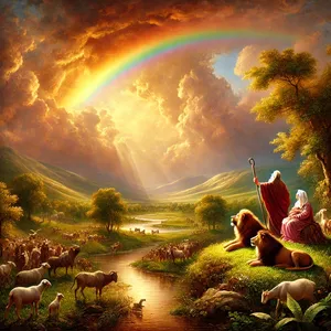 17. Gud sa til Noah: Dette er tegnet på pakten som jeg har opprettet mellom meg og alt kjøtt på jorden.